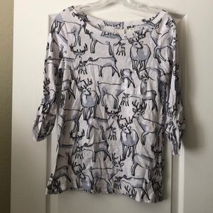 Anthropologie long sleeve graphic T-shirt NWOT